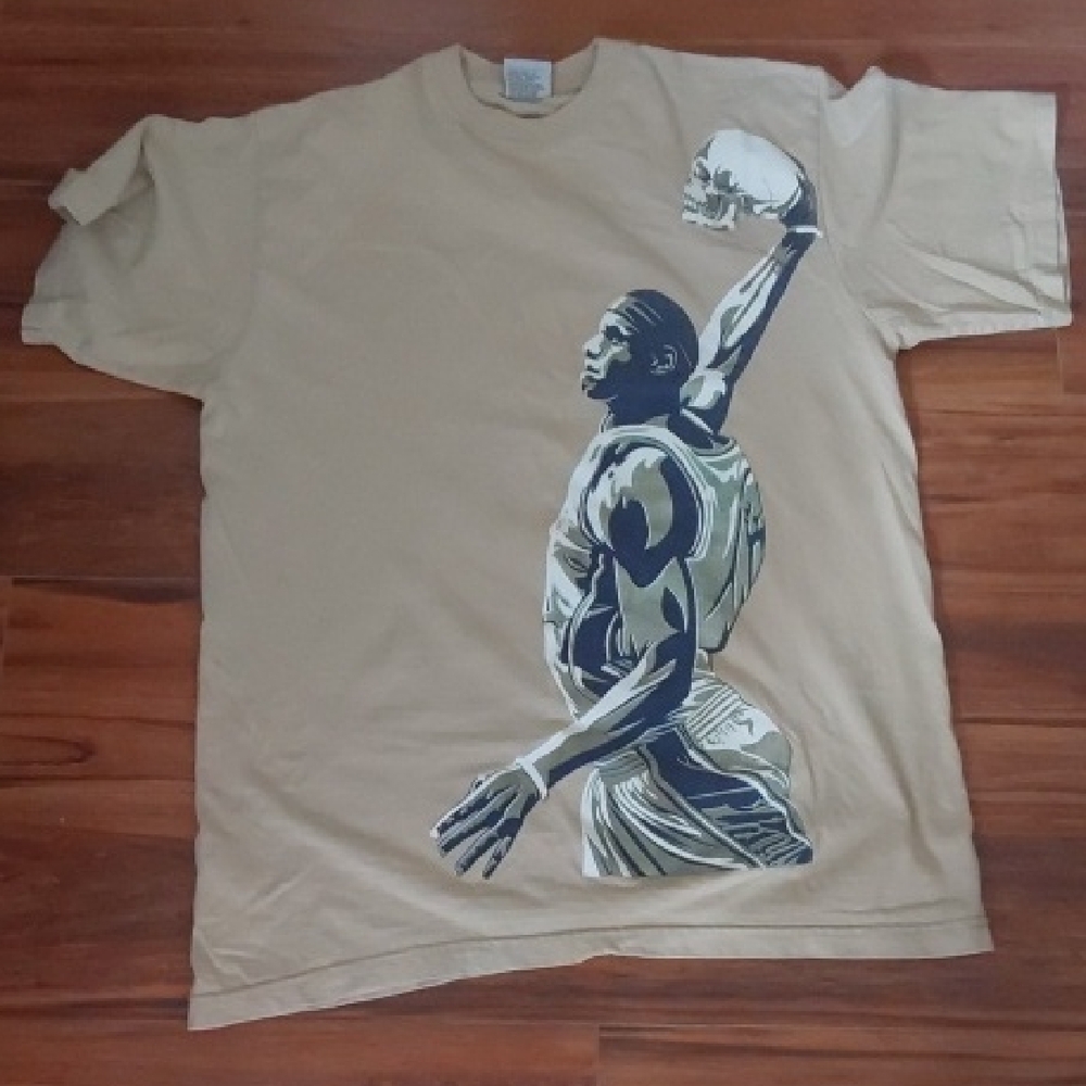 Men's Tan Graphic T-Shirt